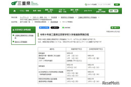 【高校受験2027】三重県立高校入試、前期2/2-3・後期3/9
