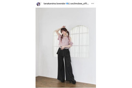田中れいな、CECIL McBEEとのコラボを報告！美スタイルコーデに反響「おしゃれ」「可愛すぎる」