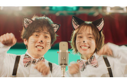 二宮和也＆白本彩奈、猫姿でお笑いコンビ結成 2度目のCM共演で息ぴったり