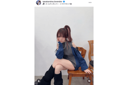 田中れいな、ほっそり美太もも際立つミニ丈SHOTにファンうっとり「素敵ですっ」「おしゃれでかわいい」