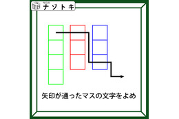 クイズです！「矢印が通ったマスの文字をよめ」解けたと思って油断しないでね！【難易度LV４.・辛口】