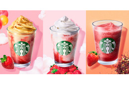 【スタバ新作】3種のストロベリービバレッジ誕生 春シーズン第2弾は3月25日から 画像