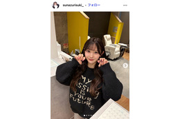 仮面高校生の妹で話題・すなずりかりん、美脚透けるシースルースカート姿に反響「大人っぽい雰囲気」「色気がある」の声 画像