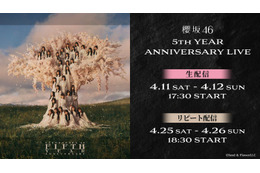 櫻坂46、国立競技場で開催「5th YEAR ANNIVERSARY LIVE」Leminoで生配信決定 画像