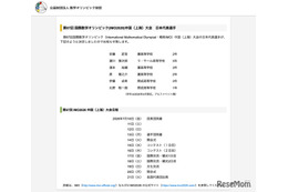 第67回国際数学オリンピック日本代表、灘・開成ら6人が決定