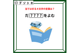 クイズです！「当てはまる４文字の言葉は？」イラストを文にしてみると、ある言葉がでてきますよ【難易度LV２.・甘口】