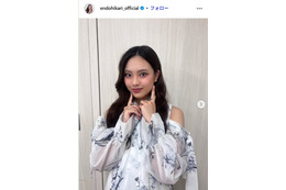 櫻坂46遠藤光莉「脚の長さにびっくり」「バランスが神」全身ショット公開に反響