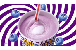 マック「グリマスシェイク」リニューアル登場 ポップでレトロな世界観の新パッケージも