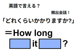 英語で「どのくらいかかりますか？」は何て言う？