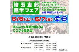 【中学受験】【高校受験】埼玉東部進学フェア6/6-7…公私立62校