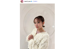 高橋みなみ「7回目の結婚記念日」夫婦ショット公開「2人ともおしゃれでお似合い」「体格差にキュン」と反響