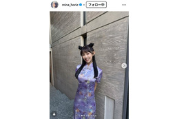 “日本一強いアナ”堀江聖夏、現在と幼少期の比較動画公開 全力の瓦割りに「チャイナドレスで割ってるのすごい」「元気が出る動画」