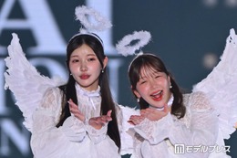 きりまる＆えみ姉、姉妹でお揃い天使コーデ キュートな投げキスに視線釘付け【関コレ2026A/W】 画像