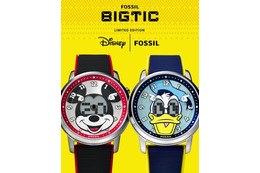 ミッキーたち目が動く！FOSSIL×Disney「BIG TIC」限定腕時計、ミッキー&ドナルドモデル発売