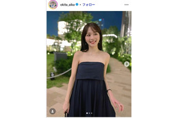 沖田愛加アナ、メキシコでのミニワンピ姿公開 美脚際立つショットに「めちゃくちゃ映えてる」「憧れのスタイル」と反響