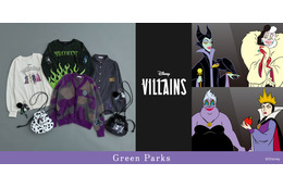 マレフィセント＆クルエラらのスウェットほか「ディズニーヴィランズ」新作アイテム、Green Parksより9月11日発売