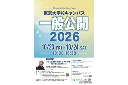 東大柏キャンパス一般公開10/23・24…村山斉教授の宇宙講演も