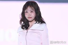 FRUITS ZIPPER櫻井優衣、ピンクのミニ丈セットアップでガーリースタイル「似合う」「お姫様みたい」と話題【TGC2026A/W】