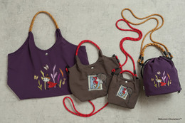 「ムーミン」リトルミイが繊細な刺繍に♪ コロンとした巾着バッグが登場！手持ち＆ショルダーの2WAY仕様