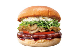 ゼッテリア「和バーガーフェア」第一弾は「山葵タルタル舞茸ビーフバーガー」 本わさびの辛み×濃厚てりやきが好相性 画像