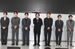 timelesz、猪俣周杜の逮捕受け会見 菊池風磨「もう一緒に仕事ができないという気持ちです」「悔しさや憤りを感じました」 画像