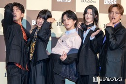 モナキ、シックな黒スーツ姿で登場「テーマは“エロさ”」吹替オファーはバズった当初 おヨネの滑舌は事前確認【BOSS／ボス】