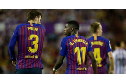 バルサFWデンベレ、ベンチ外に…先輩ピケの「発言」が話題 画像