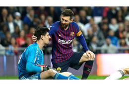 レアルGKクルトワ、「メッシは並の選手と一緒」と爆弾発言 画像