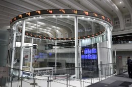 東証反落、終値は284円安 画像