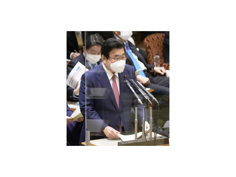 参院予算委で答弁する後藤厚労相＝20日午前