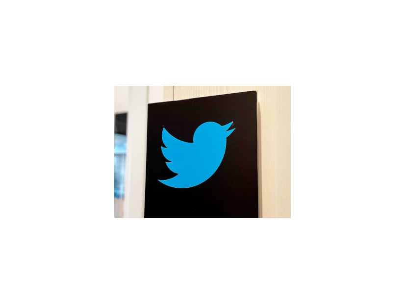 ツイッターのロゴ＝12日、東京都中央区の同社日本法人