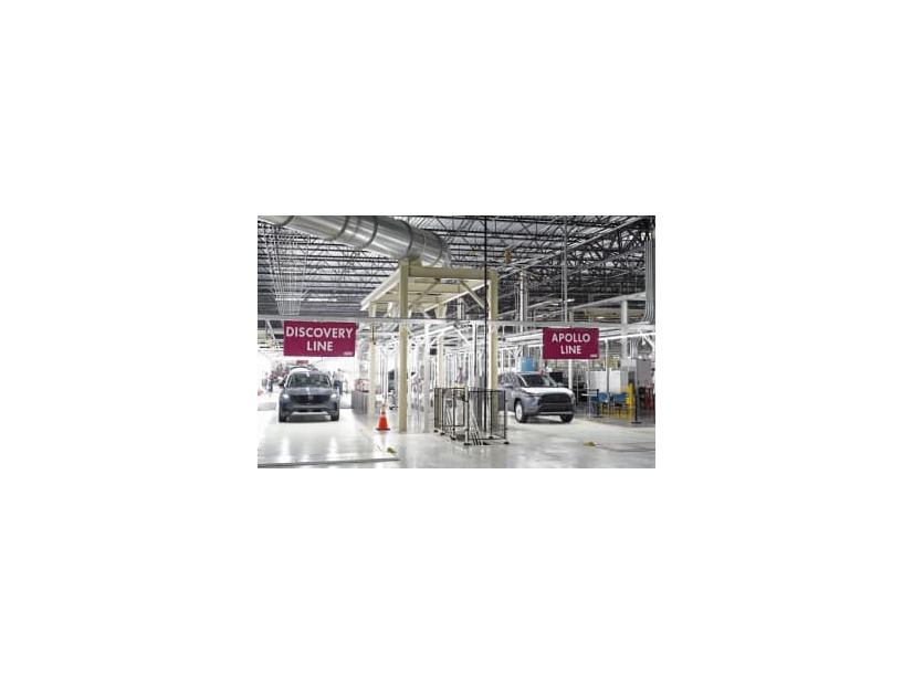 トヨタ自動車とマツダが共同で米南部アラバマ州ハンツビルに設立した工場＝7日（共同）