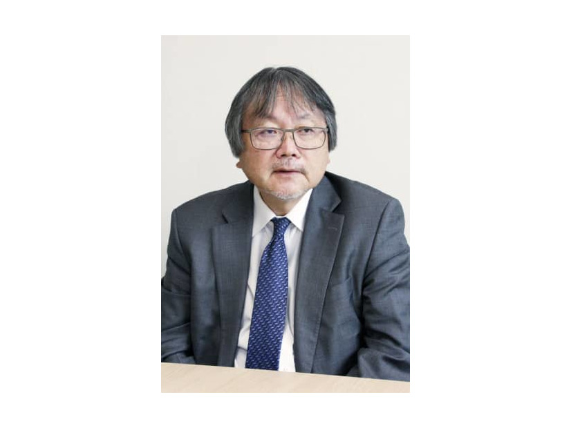 インタビューに応じる世界銀行の西尾昭彦副総裁