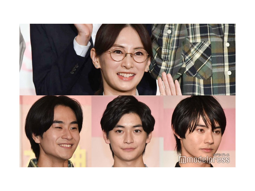 （上から時計回りに）北川景子、前田拳太郎、高橋文哉、前田旺志郎（C）モデルプレス