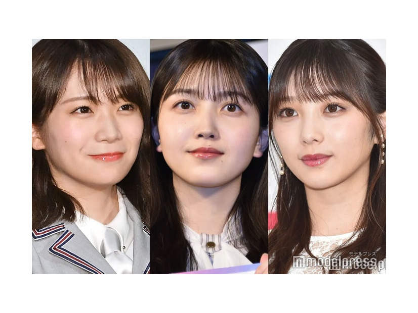 秋元真夏、久保史緒里、与田祐希 （C）モデルプレス