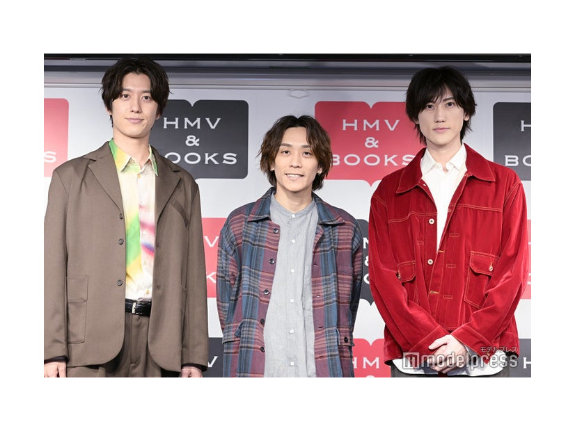 「3LDK PHOTO BOOK」発売記念取材会に出席した3LDK／（左から）水田航生、平間壮一、植原卓也（C）モデルプレス