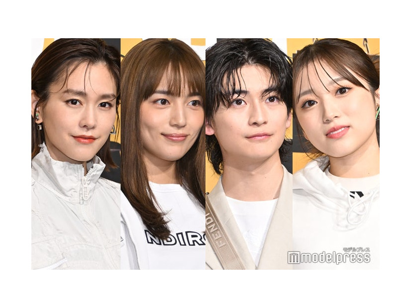 桐谷美玲、川口春奈、高橋文哉、矢吹奈子（C）モデルプレス