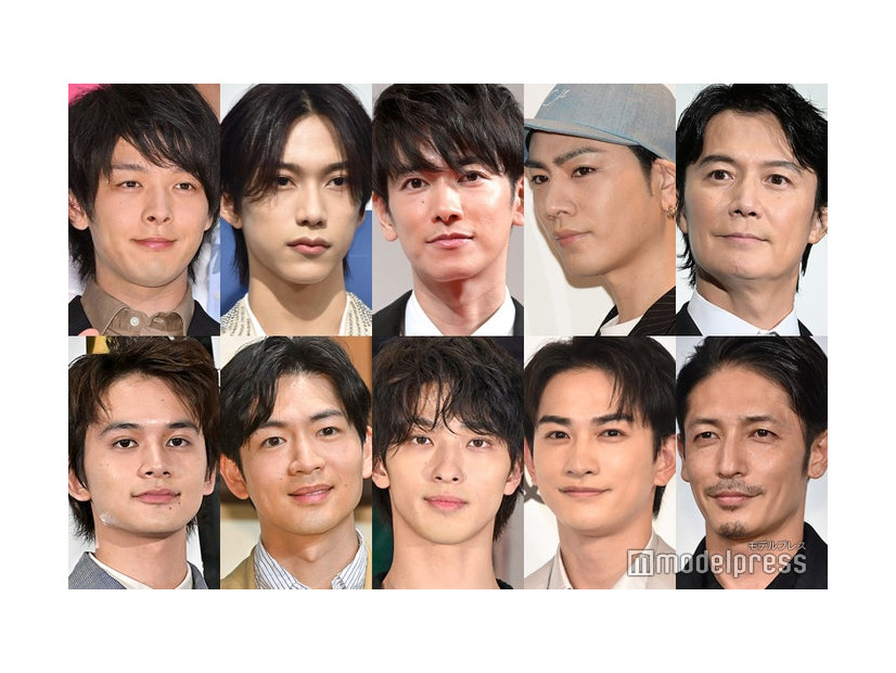 （上段左から）中村倫也、池崎理人、佐藤健、登坂広臣、福山雅治（下段左から）北村匠海、松下洸平、横浜流星、町田啓太、玉木宏（C）モデルプレス