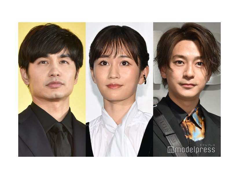 （左から）中村蒼、前田敦子、三浦翔平（C）モデルプレス