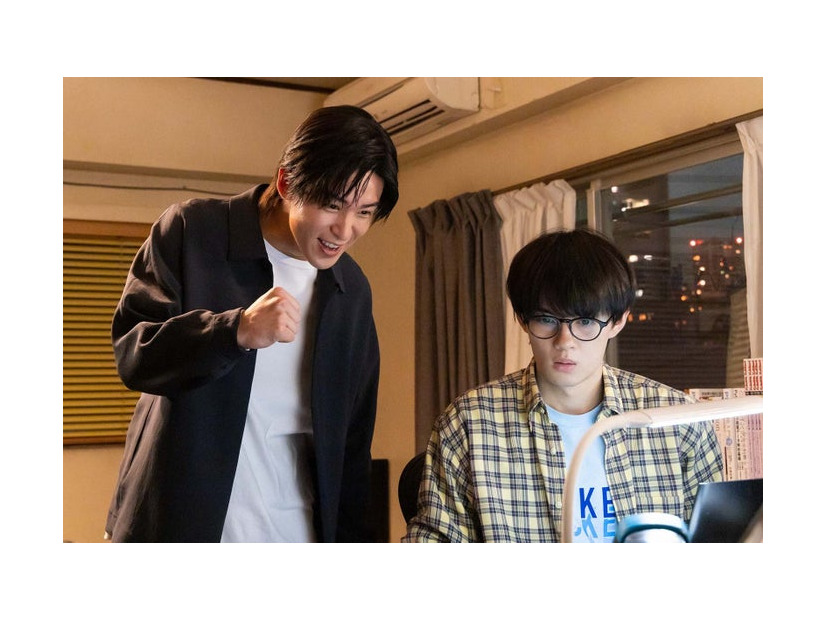 目黒蓮、佐野勇斗「トリリオンゲーム」第1話より（C）TBS／撮影：高橋裕子