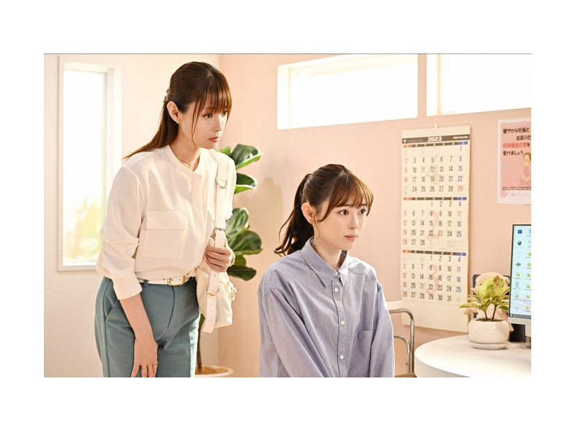 深田恭子、福原遥「１８／４０～ふたりなら夢も恋も～」第2話より（C）TBS