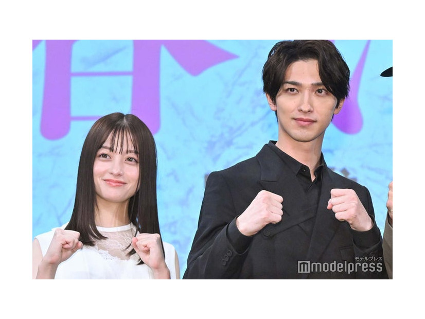 映画「春に散る」完成披露試写会に登壇した橋本環奈、横浜流星（C）モデルプレス