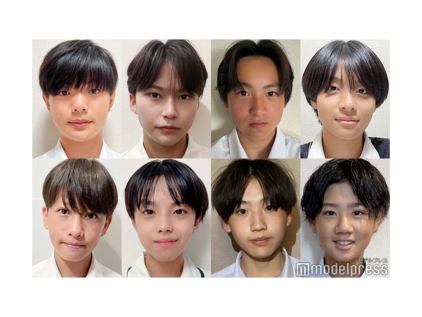 「男子中学生ミスターコン2023」西日本ブロックAの候補者の一部