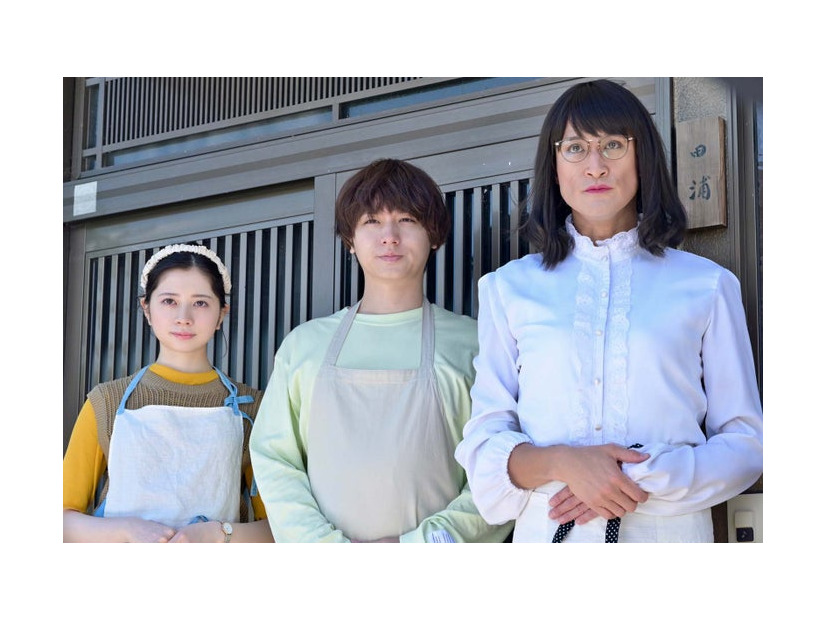 （左から）桜田ひより、伊野尾慧、松岡昌宏「家政夫のミタゾノ」第3話より（C）テレビ朝日