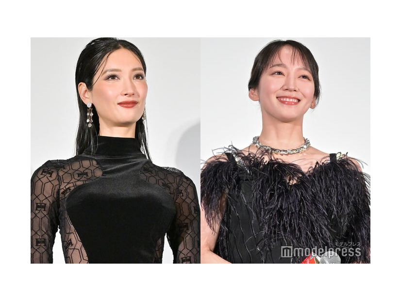 「怪物の木こり」公開記念舞台挨拶に登壇した菜々緒、吉岡里帆（C）モデルプレス