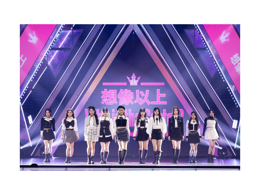 デビュー評価楽曲『想像以上』パフォーマンスの様子（C）PRODUCE 101 JAPAN THE GIRLS