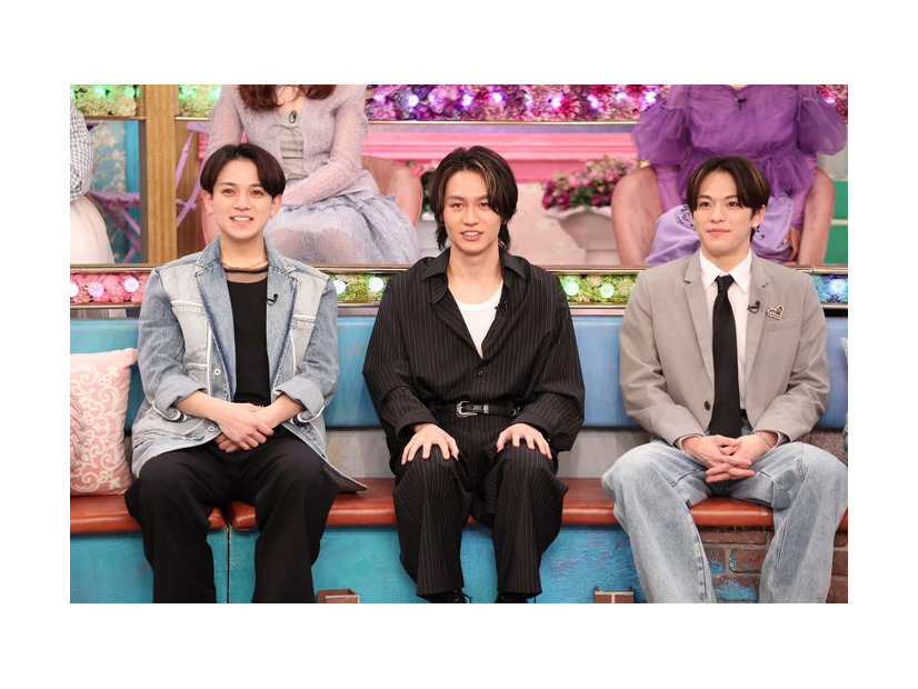 （左から）宮近海斗、松田元太、松倉海斗（C）フジテレビ