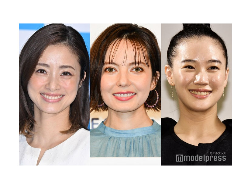 （左から）上戸彩、ベッキー、蒼井優（C）モデルプレス