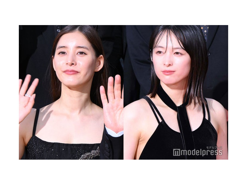 ワールドプレミアレッドカーペットイベントに登壇した新木優子、清野菜名（C）モデルプレス