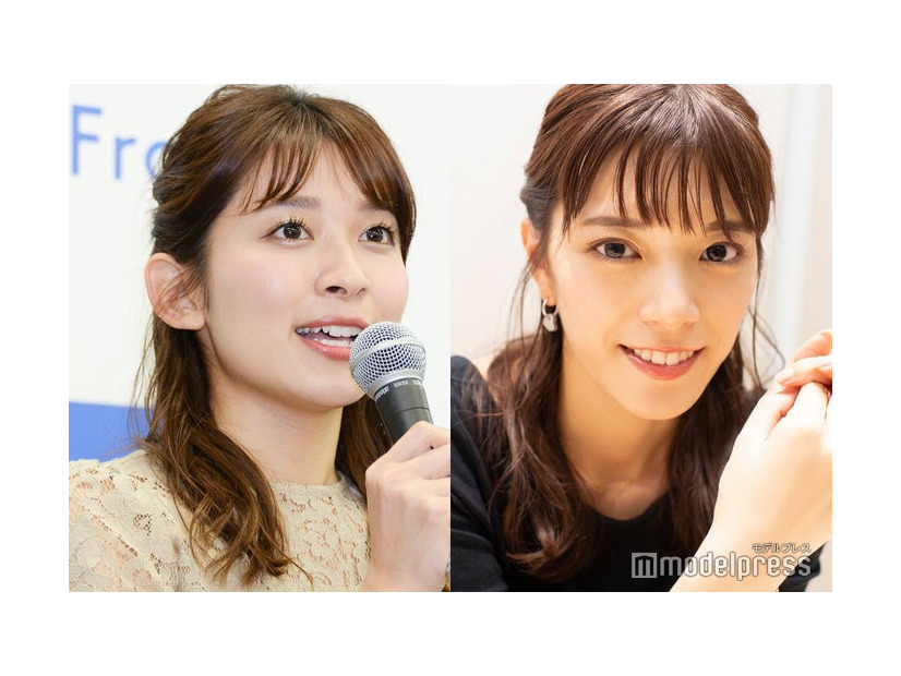 山本里菜アナ、三谷紬アナ（C）モデルプレス